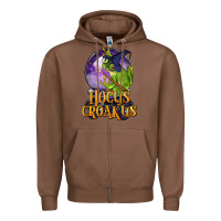 Chestnut Hocus Croakus Frog Zipper Hoodie - LillyAllenDesigns