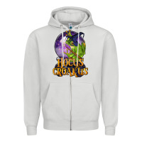 Dove Grey Hocus Croakus Frog Zipper Hoodie - LillyAllenDesigns