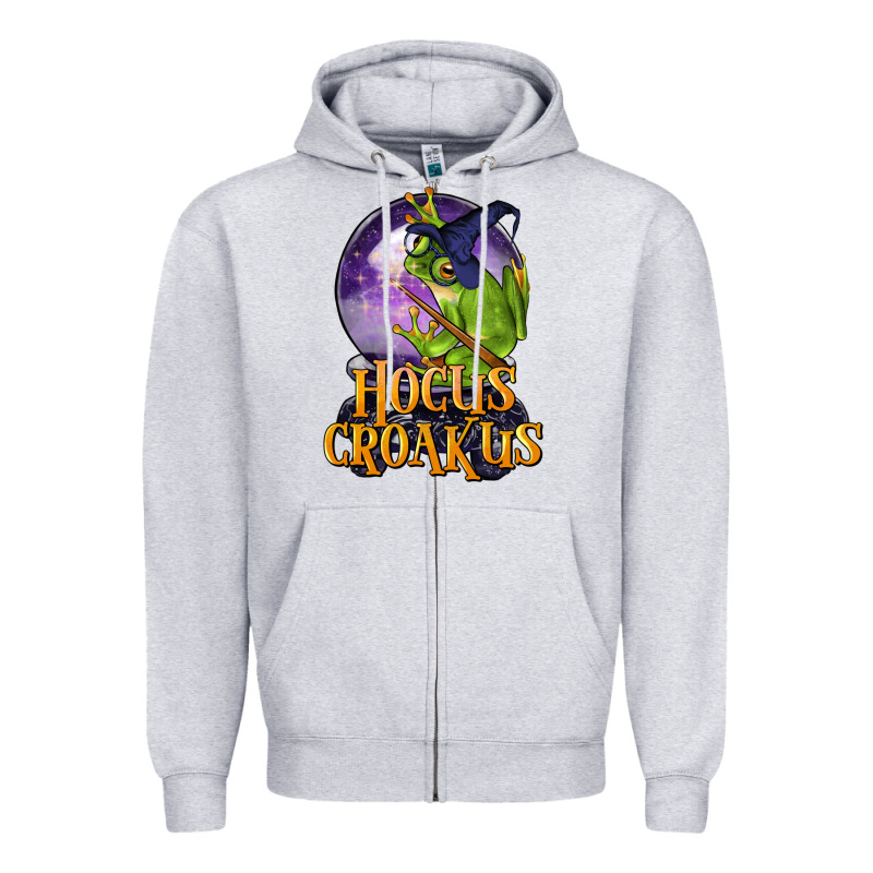 Hocus Croakus Frog Zipper Hoodie by LillyAllenDesigns | Teevron
