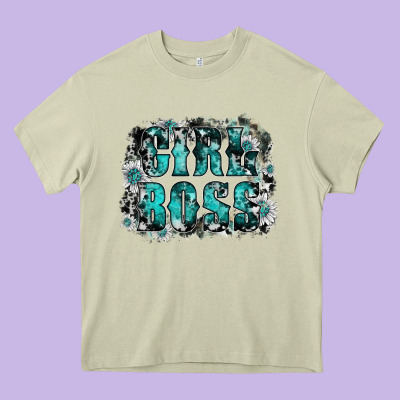 Girl Boss Heavy Core Tee Designed By Sublimationcraftshop
