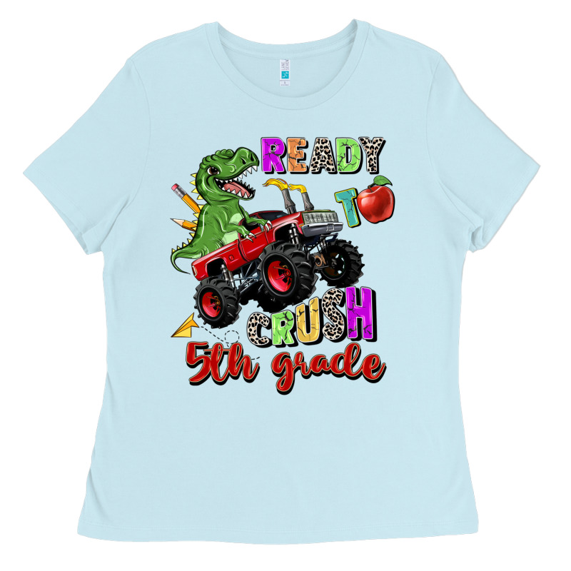 Ready To Crush 5th Grade Ladies Tee by Zillion Design Studio | Teevron