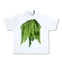 White Selenicereus Cactus Urban Heavy Tee - LillyAllenDesigns