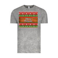Cloud Rock merry christmas knitted reindeer pattern Vintage Tee - Jasminsmagicworld