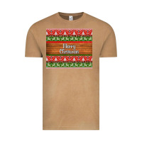 Vintage Camel merry christmas knitted reindeer pattern Vintage Tee - Jasminsmagicworld