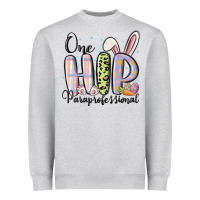 Heather Grey one hip paraprofessional Heavyweight Sweatshirt - MaliasSmallBusiness