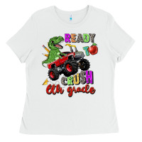 White ready to crush 6th grade Ladies Tee - Zillion Design Studio