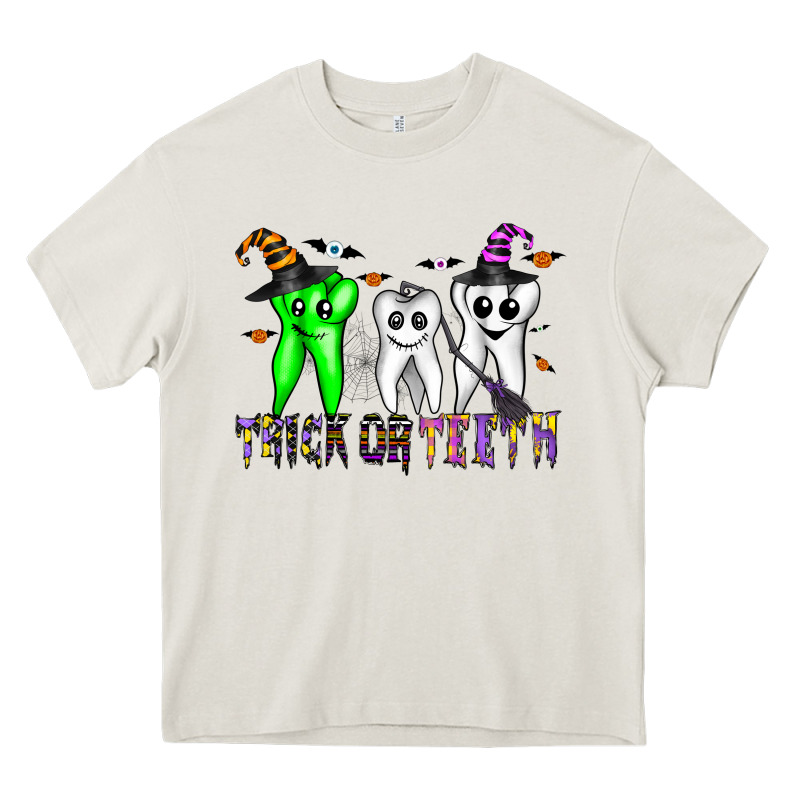 Trick Or Teeth Heavy Core Tee by CowhideDigitalArt | Teevron