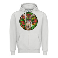 Dove Grey Spanish Goat Christmas Ornament Zipper Hoodie - LillyAllenDesigns