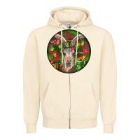 Sandshell Spanish Goat Christmas Ornament Zipper Hoodie - LillyAllenDesigns