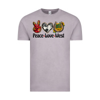 Vintage Zinc peace love west Vintage Tee - BarkalooDesign