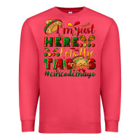 Cardinal I'm just here for the tacos #cincodemayo Premium Sweatshirt - NancyCooperArtShop