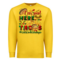Lemon I'm just here for the tacos #cincodemayo Premium Sweatshirt - NancyCooperArtShop