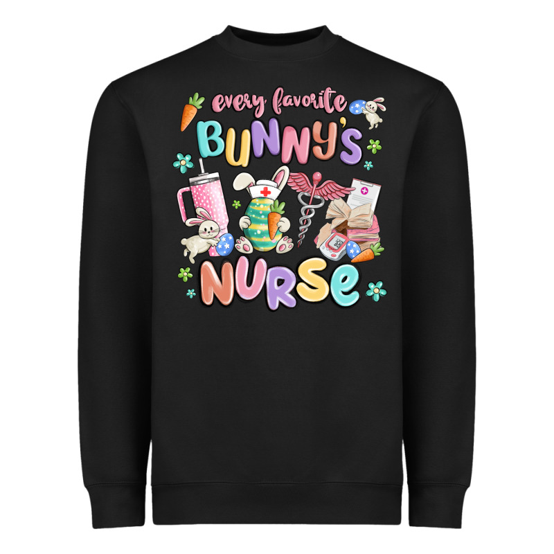 Every Favorite Bunnys Nurse Heavyweight Sweatshirt by MaliasSmallBusiness | Teevron