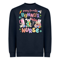 Navy every favorite bunnys nurse Heavyweight Sweatshirt - MaliasSmallBusiness