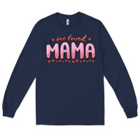 Navy one loved mama Long Sleeve Tee - MaliasSmallBusiness
