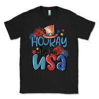 Black hooray for the usa Classic Tee - MaliasSmallBusiness