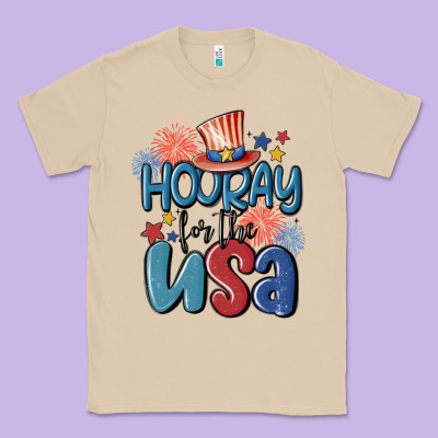 Hooray For The Usa Classic Tee Designed By Maliassmallbusiness