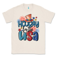 Natural hooray for the usa Classic Tee - MaliasSmallBusiness