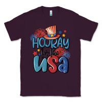 Plum hooray for the usa Classic Tee - MaliasSmallBusiness