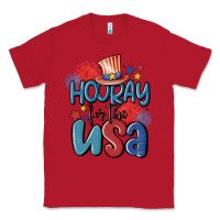 Red hooray for the usa Classic Tee - MaliasSmallBusiness