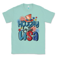 Seafoam hooray for the usa Classic Tee - MaliasSmallBusiness