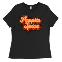 Black pumpkin spice Ladies Tee - JahusDesignShop