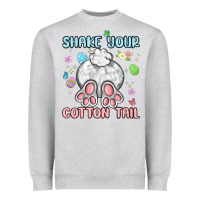 Heather Grey shake your cotton tail Heavyweight Sweatshirt - MaliasSmallBusiness
