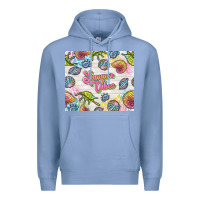 Colony Blue summer vibes with sea shells Premium Hoodie - TumblerDesignByShophia