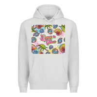 Dove Grey summer vibes with sea shells Premium Hoodie - TumblerDesignByShophia