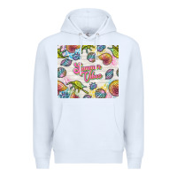 White summer vibes with sea shells Premium Hoodie - TumblerDesignByShophia
