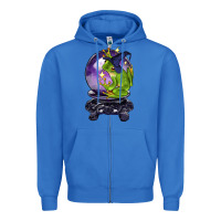 True Royal Halloween Frog With Crystal Ball Zipper Hoodie - LillyAllenDesigns