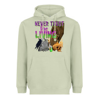 Matcha Never Trust The Living Heavyweight Hoodie - texasbilliewilder