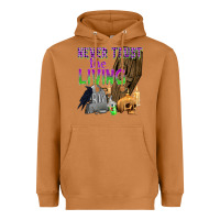 Meerkat Never Trust The Living Heavyweight Hoodie - texasbilliewilder