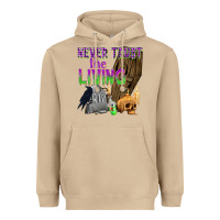 Mushroom Never Trust The Living Heavyweight Hoodie - texasbilliewilder