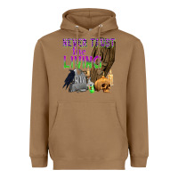Toasted Coconut Never Trust The Living Heavyweight Hoodie - texasbilliewilder