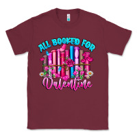 Burgundy All Booked For Valentines Classic Tee - CowhideDigitalArt
