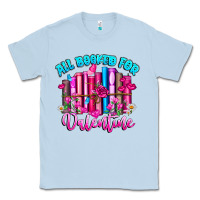 Dusty Blue All Booked For Valentines Classic Tee - CowhideDigitalArt