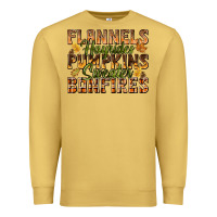 Antique Gold Flannels Hayrides Pumpkins Premium Sweatshirt - texasbilliewilder