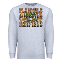 Heather Grey Flannels Hayrides Pumpkins Premium Sweatshirt - texasbilliewilder