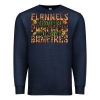 Navy Flannels Hayrides Pumpkins Premium Sweatshirt - texasbilliewilder