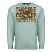 Seafoam Flannels Hayrides Pumpkins Premium Sweatshirt - texasbilliewilder