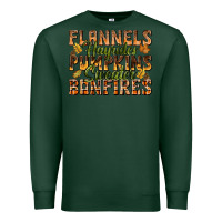 Sports Green Flannels Hayrides Pumpkins Premium Sweatshirt - texasbilliewilder