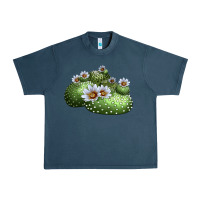 Midnight Navy blossfeldia cactus Urban Heavy Tee - LillyAllenDesigns