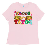 Bubblegum Pink tacos before vatos Ladies Tee - CTS Tumbler Store