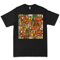 Black christmas leopard cow with gift boxes Premium Tee - FaDigitalArtStudio