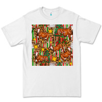 White christmas leopard cow with gift boxes Premium Tee - FaDigitalArtStudio