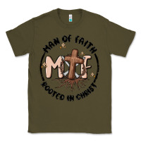 Army Green man of faith Classic Tee - MaliasSmallBusiness