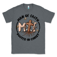 Charcoal Heather man of faith Classic Tee - MaliasSmallBusiness