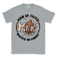 Heather Grey man of faith Classic Tee - MaliasSmallBusiness