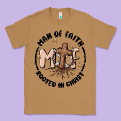 Man Of Faith Classic Tee Designed By Maliassmallbusiness